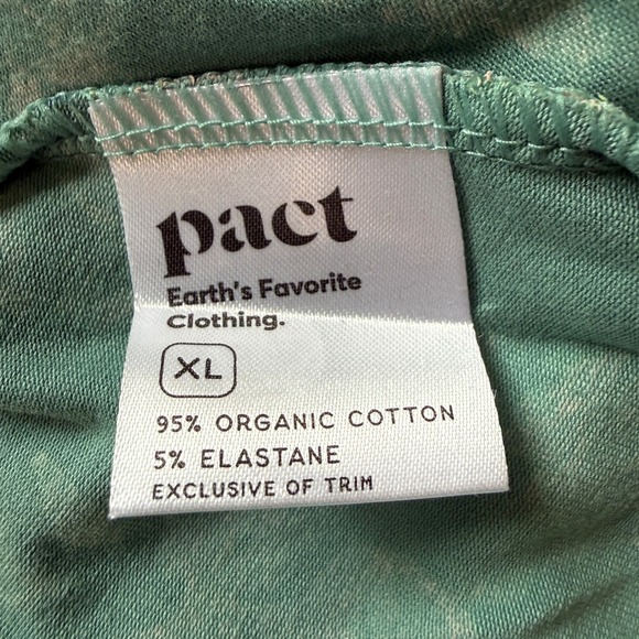 Pact Organic Cotton Floral Halter Maxi Dress Green Pink XL Cross Front Pockets - Picture 9 of 12